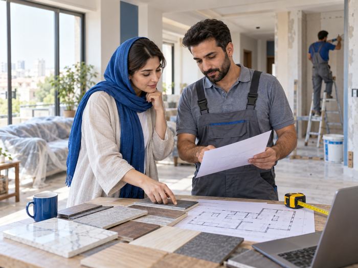 قبل از بازسازی خانه چطور برآورد هزینه بگیریم؟ چک‌لیست بودجه و ریسک